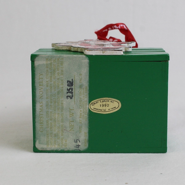 Vintage 1992 See's Candies Christmas Santa Candy Holder