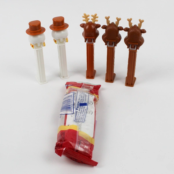 Lot of 6 Christmas Holiday Pez Candy Dispensers