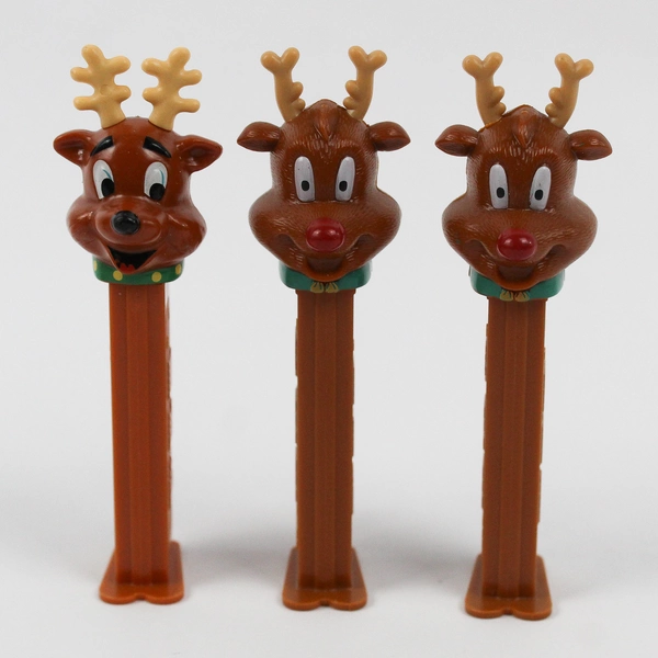 Lot of 6 Christmas Holiday Pez Candy Dispensers