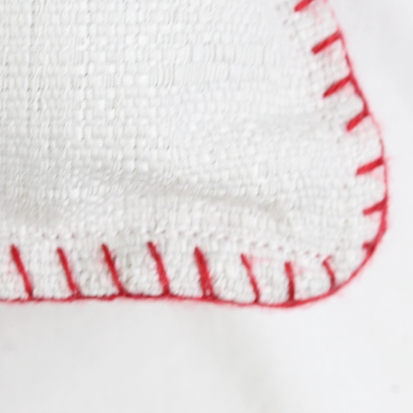 Oeko-Tex Red and White Christmas Throw Pillow Merry 13" x 23"