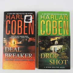 Lot of 2 Harlan Coben Novels Myron Bolitar Series Deal Breaker Drop Shot PB