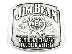 2008 Jim Beam Kentucky Straight Bourbon Whiskey Pewter Belt Buckle