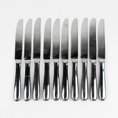 Lot Of 10 Continental Classic Wallace French Hollow Knives Stainless Steel 