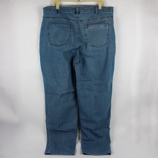 TravelSmith Men's 38x32 (39x32) Tapered Light Wash Stretch Denim Jeans