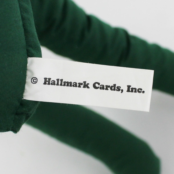 27" Hallmark Cards Santa In Plaid Plush Shelf Sitter Figurine