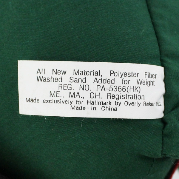 27" Hallmark Cards Santa In Plaid Plush Shelf Sitter Figurine