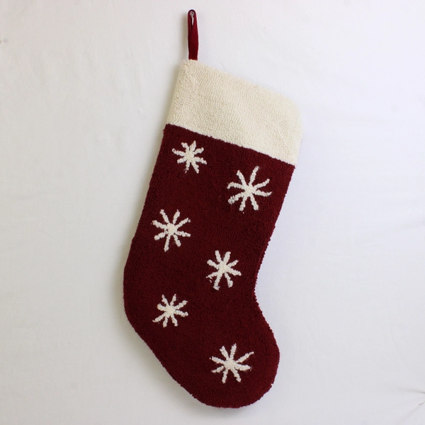 Set of 2 Matching Red and White Christmas Stockings 18"