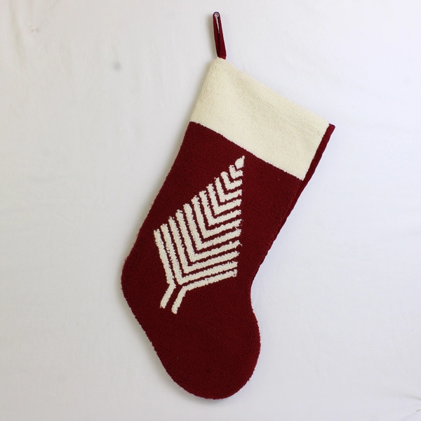 Set of 2 Matching Red and White Christmas Stockings 18"