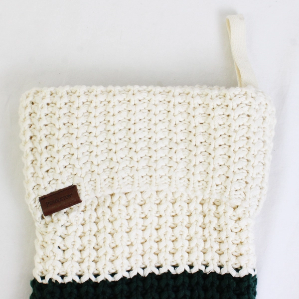 Pendleton Multicolor Striped Knit Cotton Christmas Stocking 22" FLAW