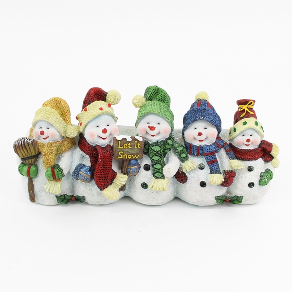  Christmas Snowman Let It Snow Decorative Power Strip Cover 11"