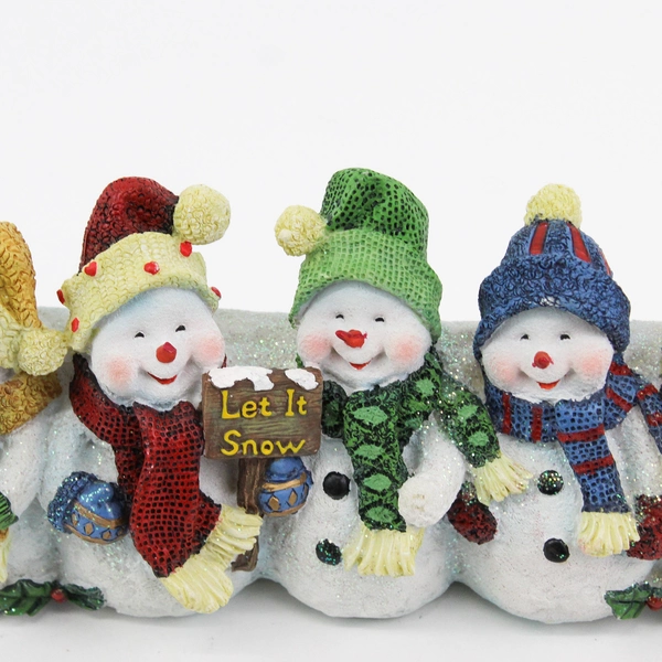  Christmas Snowman Let It Snow Decorative Power Strip Cover 11"