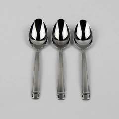 A Lot of 3 Reed & Barton 18/8 Stainless Durham-Matte Oval Soup Spoons 7 Inches