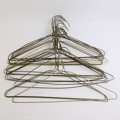 Lot of 20 Metal Wire Hangers for Clothing Shirts Standard Adult Size