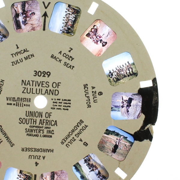Vintage Sawyers ViewMaster 3029 Natives Of Zululand South Africa World Wonders