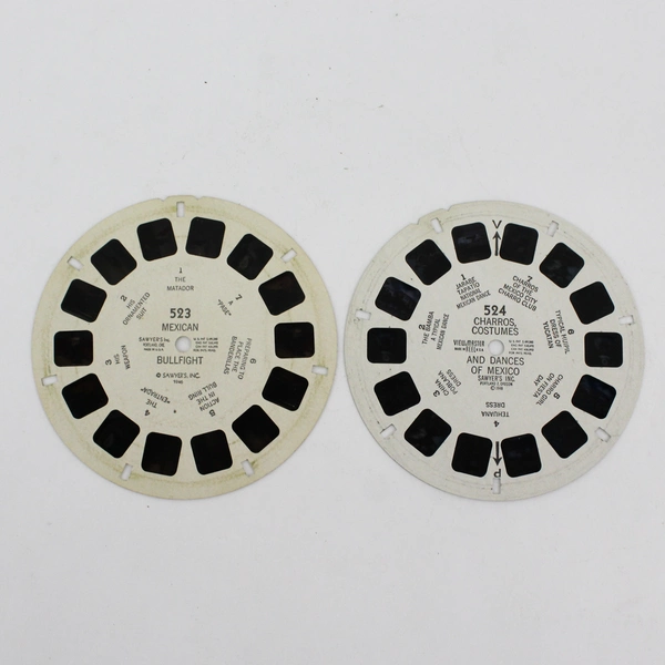 Lot Of 2 Vintage Sawyers ViewMaster 523 524 Dances of Mexico World Wonders