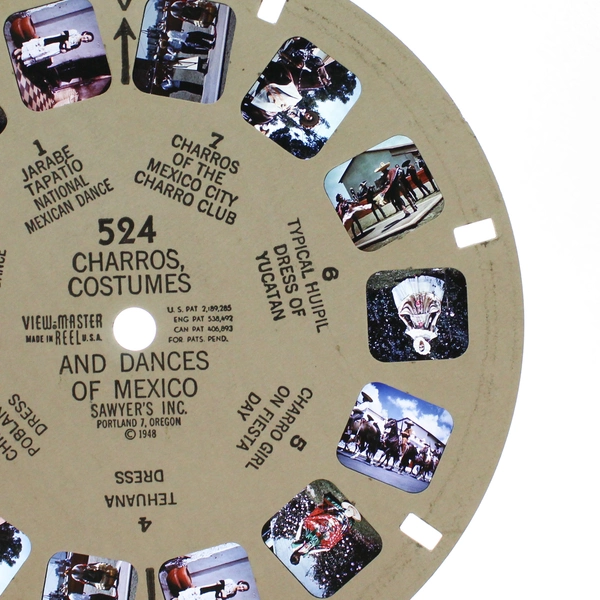 Lot Of 2 Vintage Sawyers ViewMaster 523 524 Dances of Mexico World Wonders