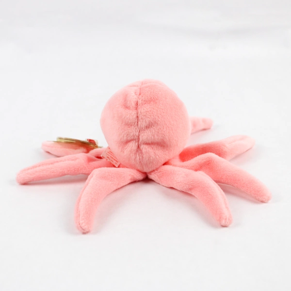 TY Beanie Baby Inky 1993 Pink Octopus W/ Tag Plush Doll Toy