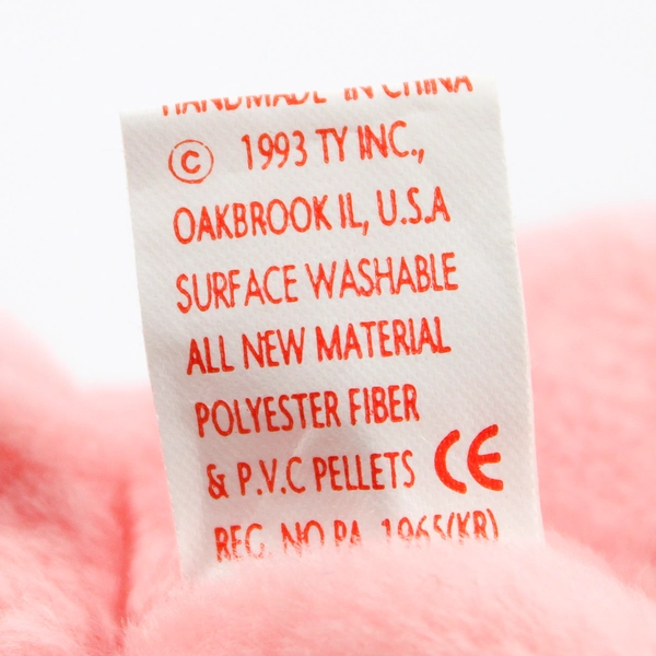 TY Beanie Baby Inky 1993 Pink Octopus W/ Tag Plush Doll Toy