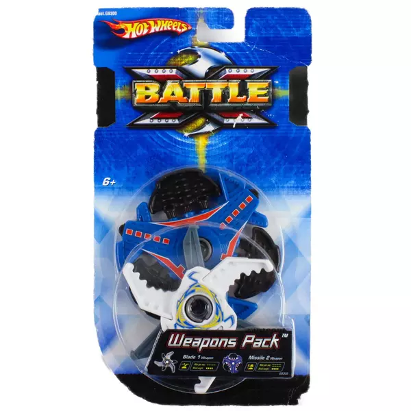HOT WHEELS Battle X Weapons Pack Blade 1 & Missile 2 Sealed G8305 Toy
