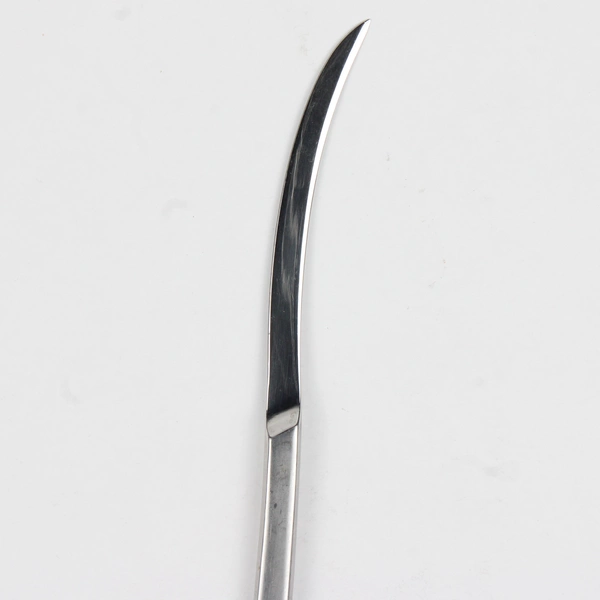 Set of 4 Retroneu Vertu Pattern Modern Solid Knives Stainless 9.25" Satin Frost