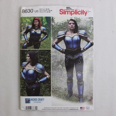 Simplicity Jackie Craft Cosplay 8630 Armor Costume Women's Size U5 (16-24)
