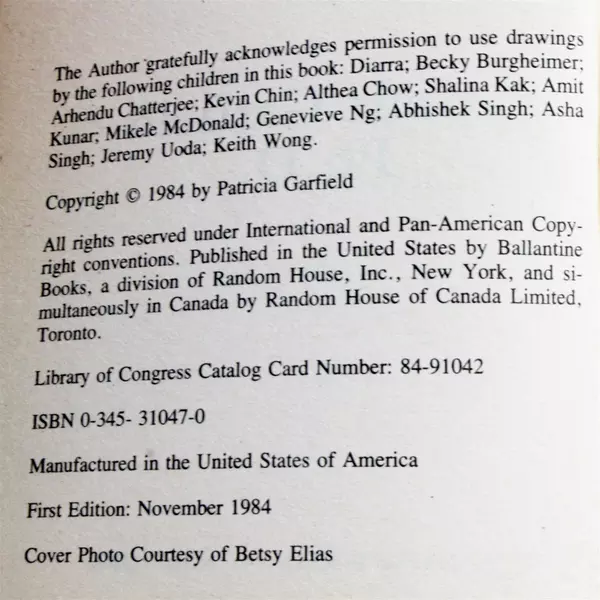 Your Child's Dreams by Patricia Garfield Ph.D. 