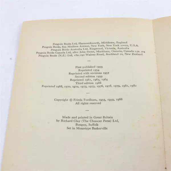 An Introduction to Jung's Psychology Frieda Fordham 3rd Ed 1966 Paperback