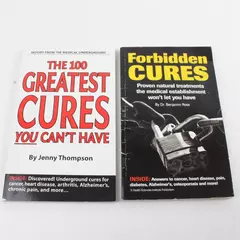 Lot of 2 Paperback Books The 100 Greatest Cures You Can't Have & Forbidden Cures