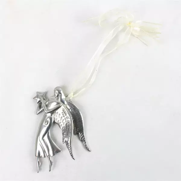 Serenity Seasons of Cannon Falls Pewter Angel Ornament "Perhaps They Are Not..."