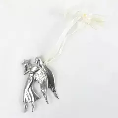 Serenity Seasons of Cannon Falls Pewter Angel Ornament "Perhaps They Are Not..."