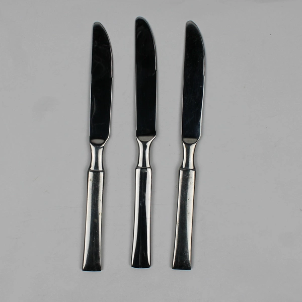 Lot of 3 Oneida Silver Purity Pattern Dinner Knives 9.25 Inches Stainless