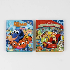 Lot of 2 Disney Pixar Little First Look & Find Board Bks Nemo and Friends/Heroes