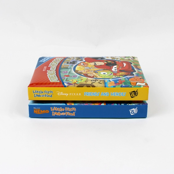 Lot of 2 Disney Pixar Little First Look & Find Board Bks Nemo and Friends/Heroes