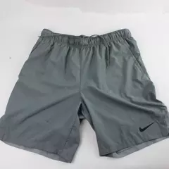 Nike Solid Light Gray Color Dri-Fit Activewear Shorts Men's Size LG