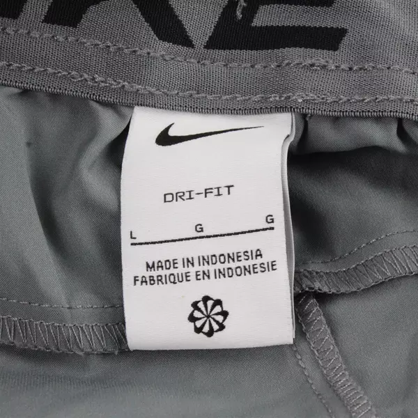 Nike Solid Light Gray Color Dri-Fit Activewear Shorts Men's Size LG