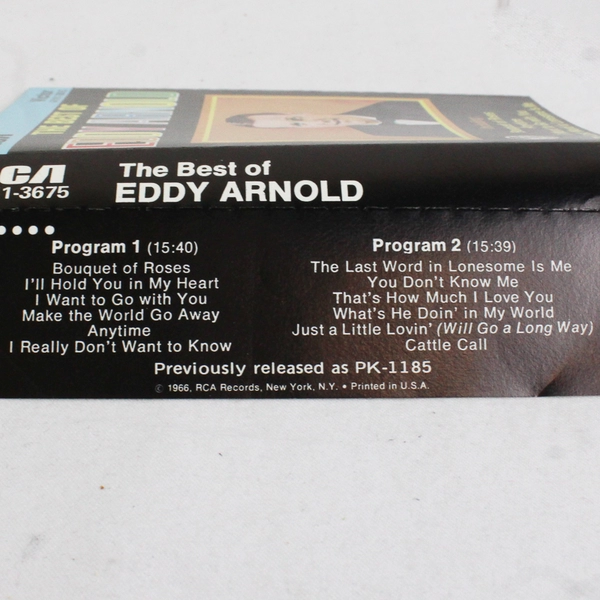 The Best of Eddy Arnold Cassette Tape, AYK1-3675 