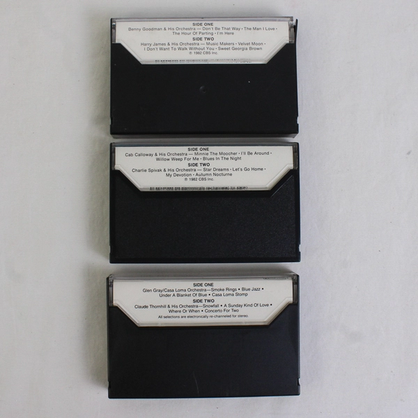 Lot of 3 Best of the Big Bands Cassette Tapes, Vols. 1, 4 & 6 Various Artists