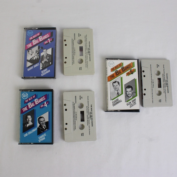 Lot of 3 Best of the Big Bands Cassette Tapes, Vols. 1, 4 & 6 Various Artists