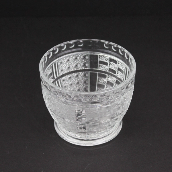 Vintage Indiana Glass Clear Daisy & Cane Sugar Or Candy Dish with No Lid 