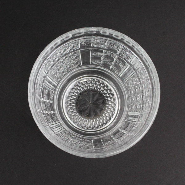 Vintage Indiana Glass Clear Daisy & Cane Sugar Or Candy Dish with No Lid 