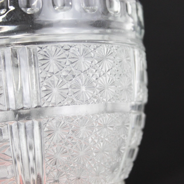 Vintage Indiana Glass Clear Daisy & Cane Sugar Or Candy Dish with No Lid 