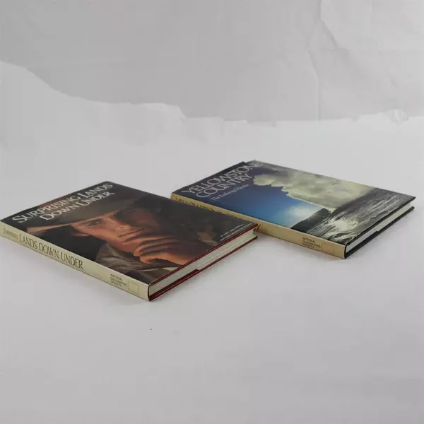 Lot of 2 National Geographic Yellowstone Country & Surprising Lands Down Under