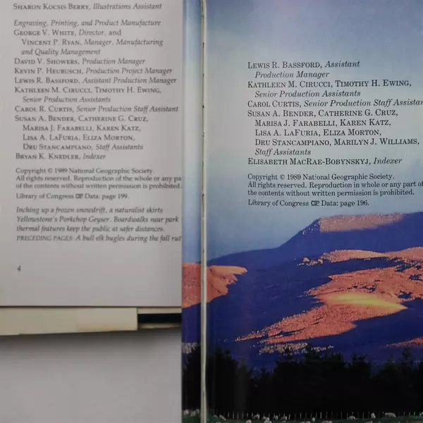 Lot of 2 National Geographic Yellowstone Country & Surprising Lands Down Under