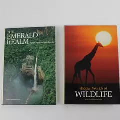 Lot of 2 National Geographic Hidden Worlds of Wildlife & The Emerald Realm