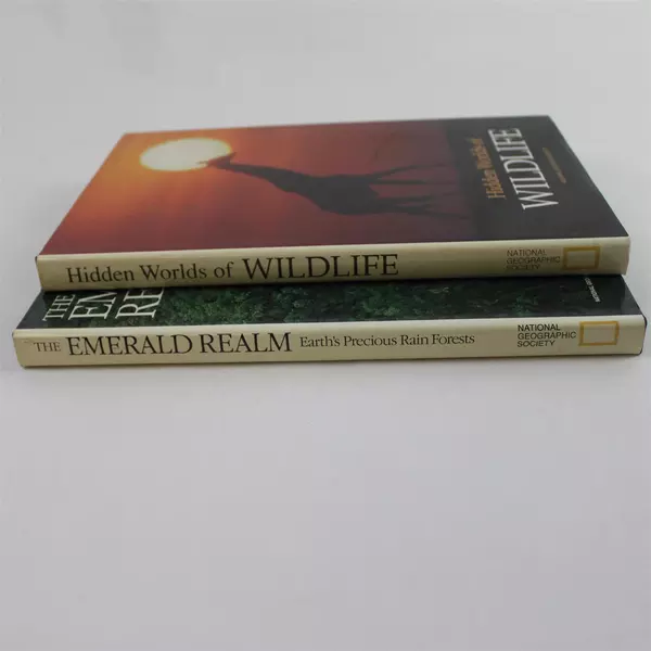 Lot of 2 National Geographic Hidden Worlds of Wildlife & The Emerald Realm