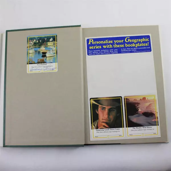 Lot of 2 National Geographic Books Hidden Worlds of Wildlife & New England