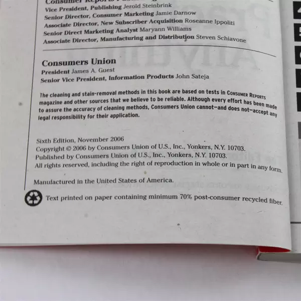 Consumer Reports How to Clean Practically Anything Paperback