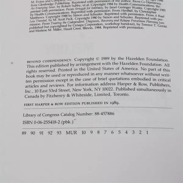 Set of 2: Codependent No More & Beyond Codependency by Melody Beattie Paperback