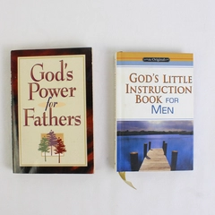 Lot of 2 Christian Inspirational Books For Men 2003 Hardcover & 1995 Paperback