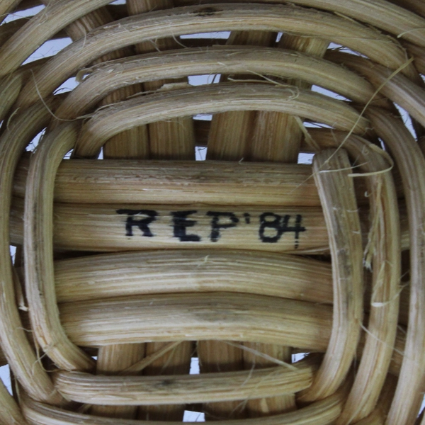 Hand Woven Flower Handled Basket